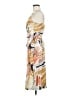 Angashion 100% Polyester Print Tan Casual Dress Size M - photo 5