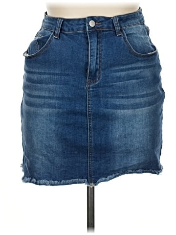 Shein Denim Skirt (view 1)