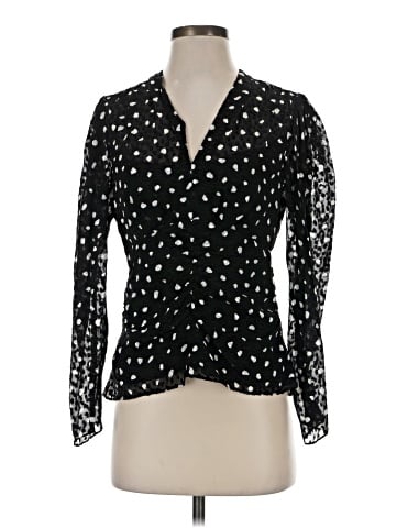 Rebecca Taylor Long Sleeve Silk Top (view 1)