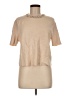 Marled Tan Short Sleeve Top Size M - photo 1