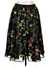 Torrid 100% Polyester Floral Black Casual Skirt Size 1X Plus (1) - photo 2