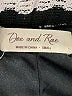 Doe & Rae 100% Polyester Chevron-herringbone Silver Casual Pants Size S - photo 4