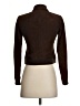 Talbots 100% Leather Solid Brown Leather Jacket Size 0 (petite) - photo 2