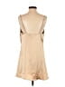 Here Comes the Sun Metallic Tan Cocktail Dress Size S - photo 2