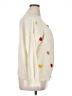 Shein Curve 100% Polyester Hearts Ivory Cardigan Size 16 Plus (2) - photo 4