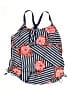 Unbranded Floral Blue Swimsuit Top Size 24 - photo 1