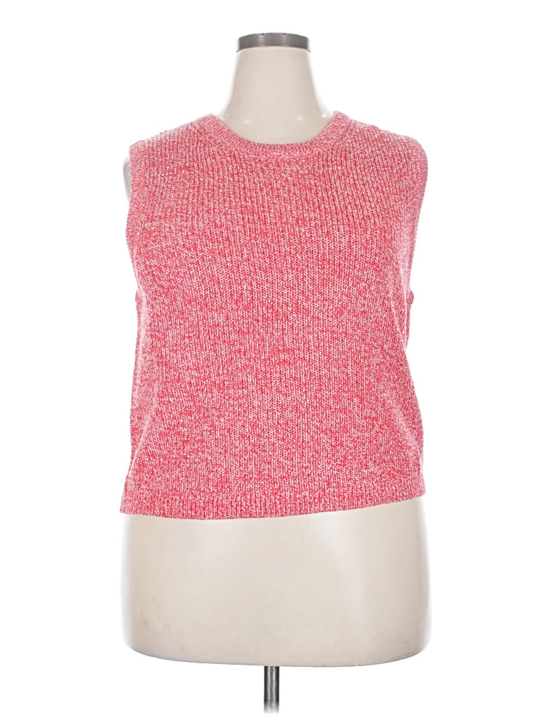 Pre-owned Divided By H&m Sweater Vest In Red