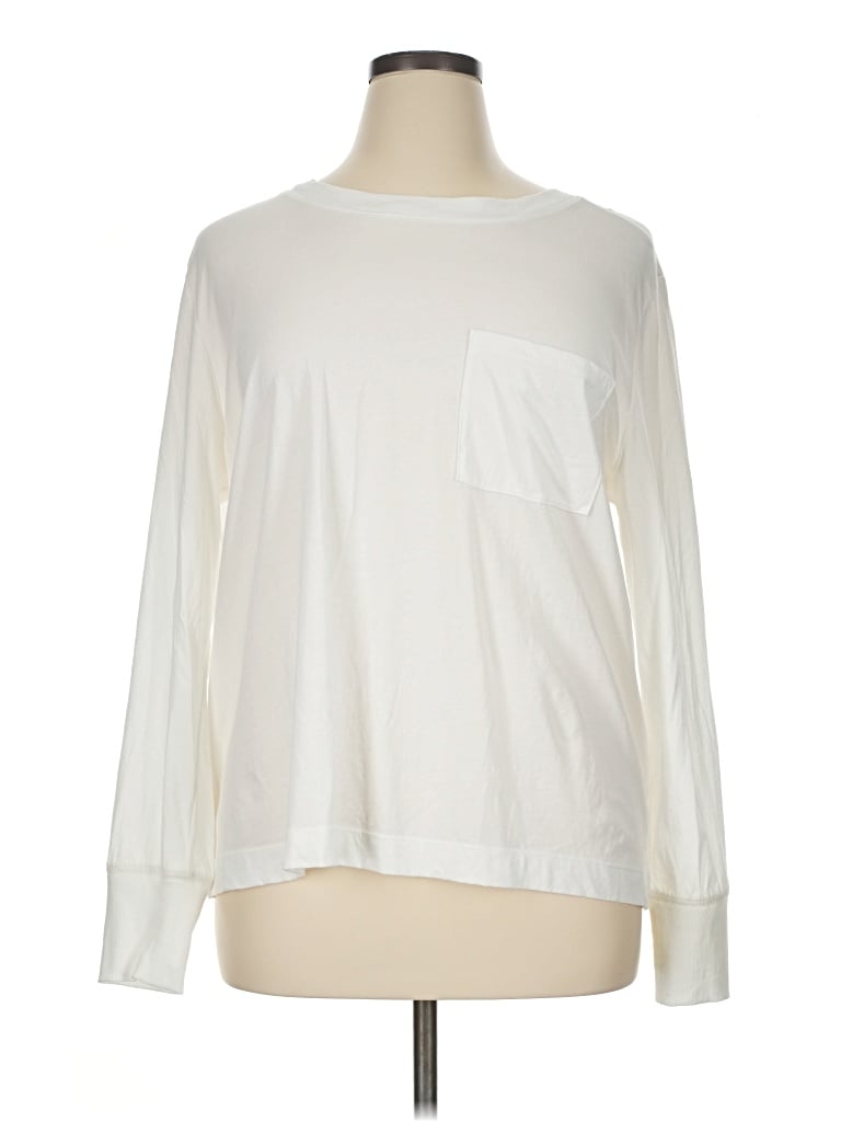 Pre-owned Lou & Grey Long Sleeve T-shirt In Ivory