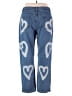 Unbranded Hearts Blue Jeans Size XXL - photo 2
