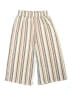 Beautees Stripes Ivory Casual Pants Size 12 - photo 1
