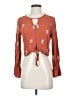 Assorted Brands 100% Rayon Orange Long Sleeve T-Shirt Size S - photo 1