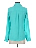 Express 100% Polyester Teal Long Sleeve Blouse Size XS - photo 2