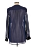 Express Color Block Blue 3/4 Sleeve Blouse Size L - photo 2