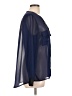 Express Color Block Blue 3/4 Sleeve Blouse Size L - photo 4