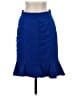 HD in Paris Solid Blue Formal Skirt Size 4 - photo 1