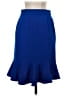 HD in Paris Solid Blue Formal Skirt Size 4 - photo 2