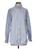 ASOS Design 100% Cotton Stripes Blue Long Sleeve Button-Down Shirt Size 2 - photo 1