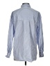 ASOS Design 100% Cotton Stripes Blue Long Sleeve Button-Down Shirt Size 2 - photo 2