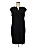 Assorted Brands 100% Polyester Solid Black Cocktail Dress Size 16 - photo 1