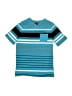 Tony Hawk Stripes Teal Short Sleeve Henley Size 10 - 12 - photo 1
