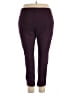 Weekends by Chico's Solid Burgundy Active Pants Size 3 short - photo 2