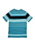 Tony Hawk Stripes Teal Short Sleeve Henley Size 10 - 12 - photo 2