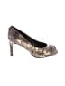 Stuart Weitzman 100% Leather Animal Print Gray Heels Size 9 - photo 1