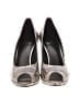 Stuart Weitzman 100% Leather Animal Print Gray Heels Size 9 - photo 2
