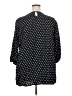 Croft & Barrow 100% Rayon Polka Dots Black 3/4 Sleeve Blouse Size 2X - photo 2