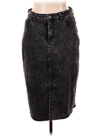 Shein Curve Denim Skirt (view 1)