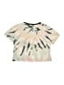 Justice 100% Polyester Tie-dye Ivory Short Sleeve T-Shirt Size 7 - 8 - photo 2