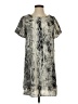 She + Sky 100% Polyester Print Gray Casual Dress Size S - photo 1