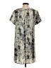 She + Sky 100% Polyester Print Gray Casual Dress Size S - photo 2