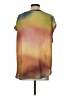 Dylan 100% Polyester Tie-dye Yellow Short Sleeve Blouse Size S - photo 2