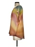 Dylan 100% Polyester Tie-dye Yellow Short Sleeve Blouse Size S - photo 5