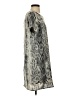 She + Sky 100% Polyester Print Gray Casual Dress Size S - photo 4