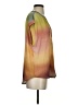 Dylan 100% Polyester Tie-dye Yellow Short Sleeve Blouse Size S - photo 4