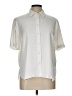 Zara Solid Ivory Short Sleeve Blouse Size L - photo 1