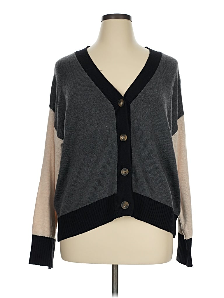 Pre-owned Eloquii Cardigan Sweater In Gray