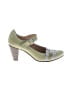 Fidji 100% Leather Green Heels Size EU 38 - photo 1