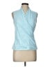 J. McLaughlin 100% Spandex Blue Sleeveless Blouse Size L - photo 1