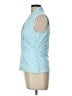 J. McLaughlin 100% Spandex Blue Sleeveless Blouse Size L - photo 5