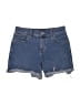 Express Blue Denim Shorts Size 2 - photo 1