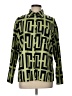 Assorted Brands 100% Polyester Print Green Long Sleeve Blouse Size L - photo 1