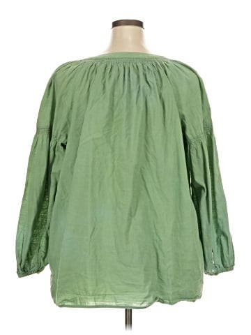 Lane Bryant 3/4 Sleeve Button-Down Shirt (view 2)