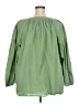 Lane Bryant 100% Cotton Green 3/4 Sleeve Button-Down Shirt Size 22 - photo 2