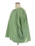 Lane Bryant 100% Cotton Green 3/4 Sleeve Button-Down Shirt Size 22 - photo 5