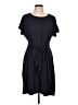 Chaps Solid Black Casual Dress Size L - photo 1
