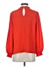 CeCe Red Long Sleeve Blouse Size S - photo 2
