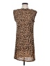 Zara 100% Polyester Animal Print Brown Casual Dress Size S - photo 1